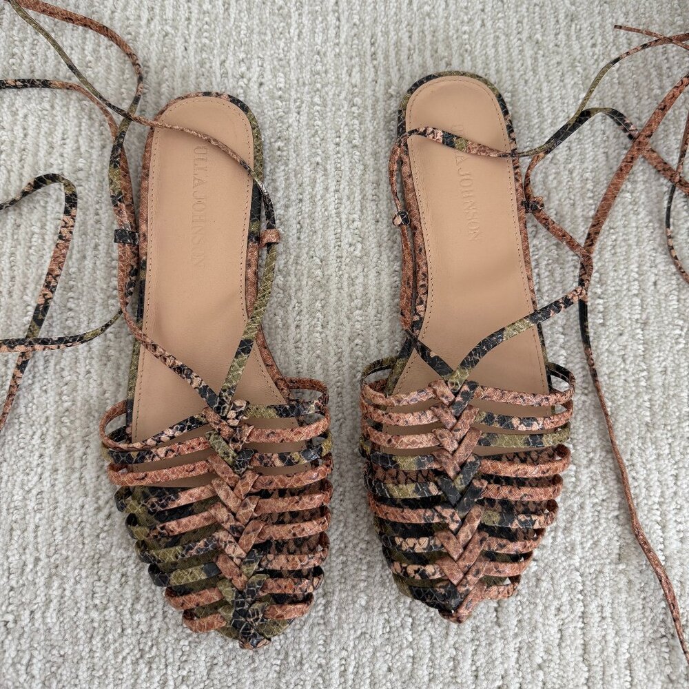 Ulla Johnson Damia Flat In Python - image 1